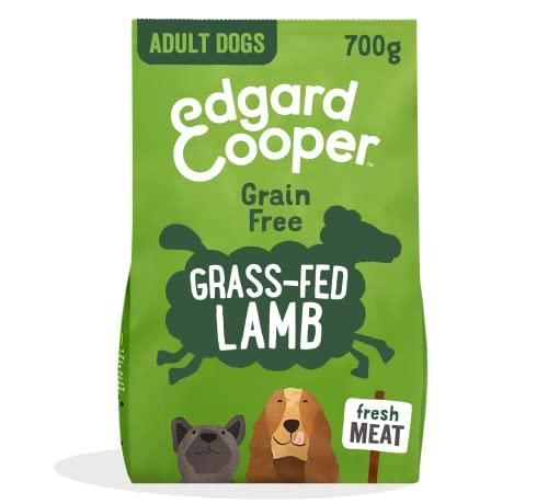 Edgard & Cooper Crocchette Cani Cibo Secco Senza Cereali Mangime Naturale, Alimentazione Completa, Sana ed Equilibrata per Cani di Ogni Taglia (Agnello, 700 g (Confezione da 1))