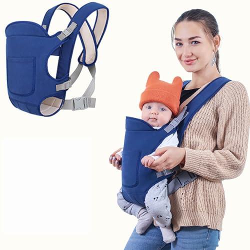 Marsupio Neonato,Marsupio Neonato 0-24 Mesi,Fascia Porta Bebe,Marsupio Neonati Ergonomico, Porta Bambino da 0-24 Mesi(Inferiore a 15kg) Puro Cotone Traspirante Leggero per Neonati