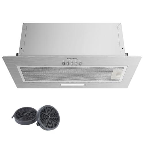 COMFEE' Cappa Aspirante 52 cm BIHT17SS-52 Cappa A LED Sottopensile Aspiratore A Parete Cappa Aspirazione Superiore 520 mm - Argento