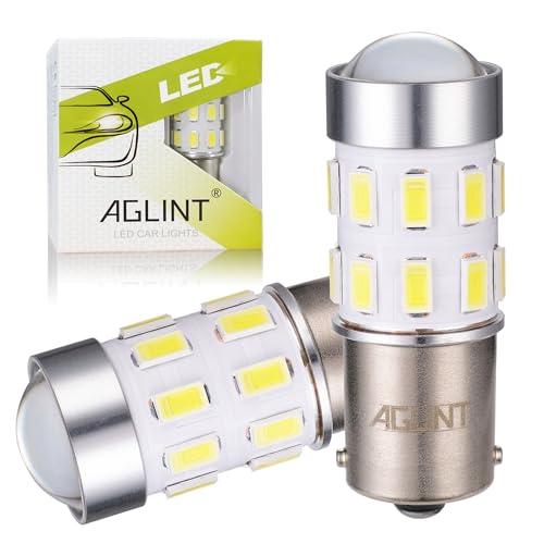 AGLINT Lampadina 1156 P21W LED 24SMD 12V 24V BA15S 382 per RV Interni Lampadine Auto Retromarcia Luci DRL Luce di Marcia Diurna Posteriori Fanalini Direzione Luci Bianca