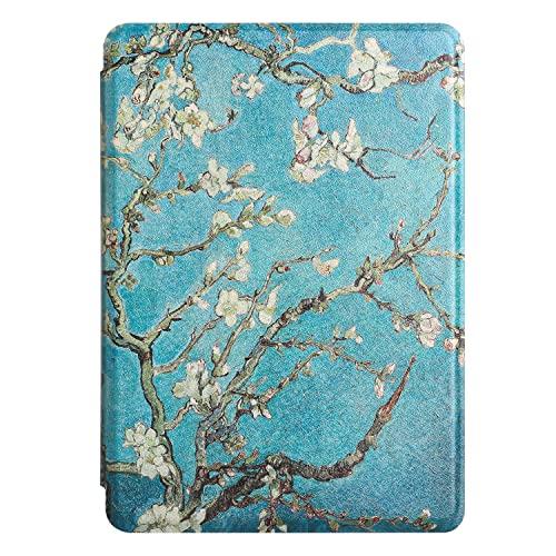 MOKASE Custodia Compatibile con Kindle 10a Generazione 2019 (Modello No.: J9G29R), Pelle Sintetica Custodia con Automatica Sveglia/Sonno con Cinturino Elastico per Kindle E-reader 2019, Blossom