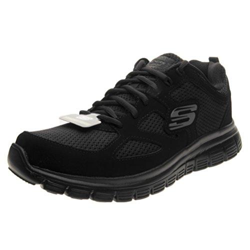 Skechers Burns- Agoura Uomo Scarpe da ginnastica, Black, 45 EU