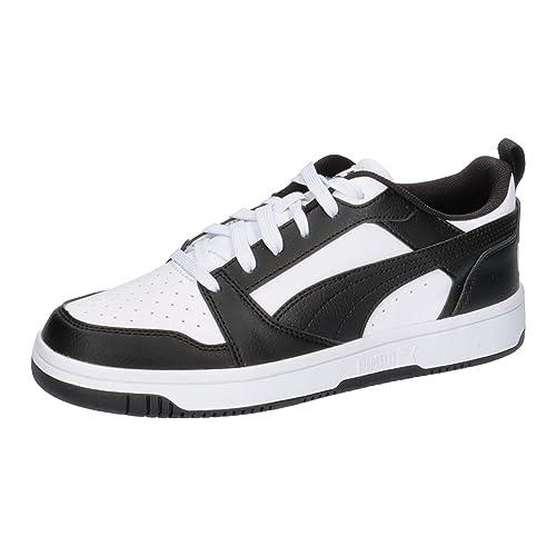 PUMA Rebound V6 Lo Jr, Sneaker Unisex - Bambini e ragazzi, Puma White Puma Black, 36 EU