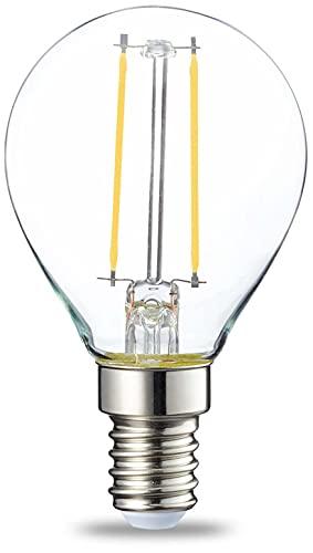 Amazon Basics LED E14 Small Edison Screw Golf Ball P45 Bulb, 5.5W (equivalent to 40W)