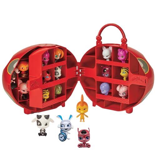 Bandai - Miraculous Ladybug - Miracle Box con 4 kwami inclusi - Set Mini-Figure Miraculous Kwami Licenza Ufficiale - Scatola di Stoccaggio con Maniglia - Giocattolo per Bambini dai 4 anni e + - P50591