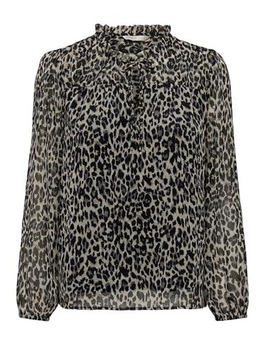 ONLY Onlditsy L/S Blouse Wvn Noos Camicia da Donna, Nero/AOP: Leonora, XL