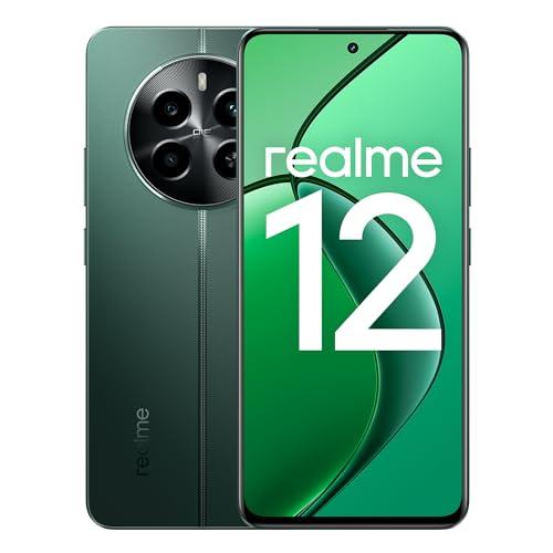 realme smartphone 12 4G 8+256 GB, SUPERVOOC da 67 W, Processore Snapdragon 685, Display AMOLED da 120 Hz, Fotocamera Sony LYT-600 OIS, Batteria di lunga durata da 5.000 mAh, Pioneer Green(no adapter)