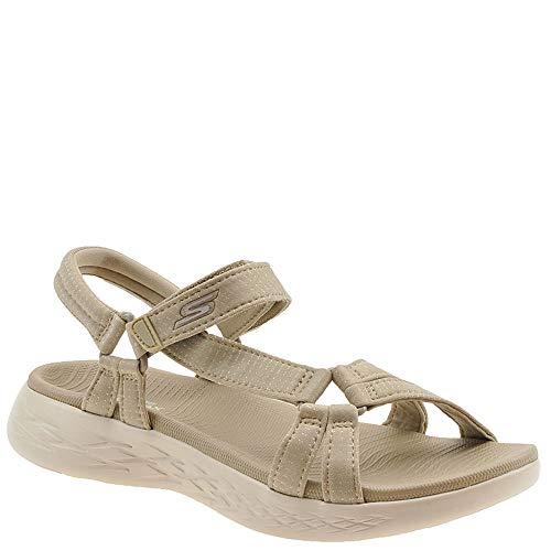 Skechers On The Go 600 - Brilliancy, Scarpe da Ginnastica Basse Donna, Beige, 39 EU
