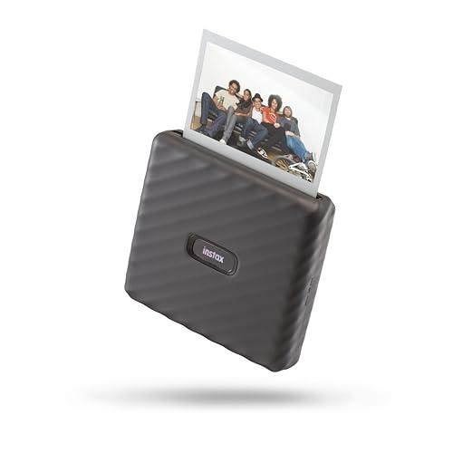 Fujifilm instax Link WIDE Mocha Grey - Stampante compatta per smartphone, Stampa a sviluppo istantaneo in grande formato WIDE, App per la personalizzazione delle foto, Dimensioni stampa 99x62 mm