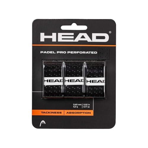 Blister 3 Pcs. Overgrip Head Padel Pro Perforato Nero
