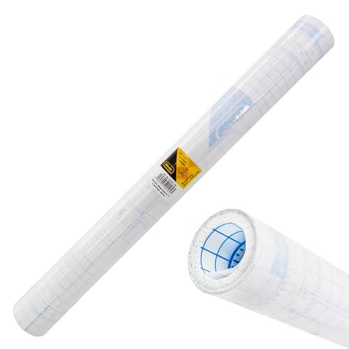 Idena 20169 - Pellicola per libri autoadesiva trasparente, 1 rotolo 10 m x 45 cm, copertina in plastica