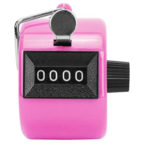 Contatore Clicker Palmare Meccanico Portatile Con Display A 4 Cifre Per Atletica Leggera E Allenamento Rosa