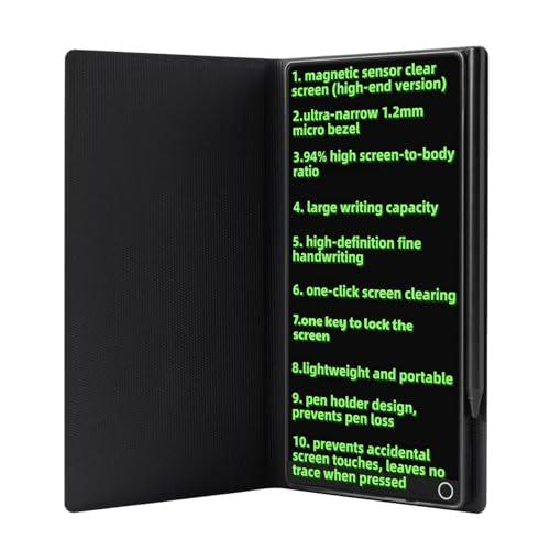 EMEBAY Tablet da scrittura LCD tascabile da 6,5 pollici, mini blocco note digitale cancellabile a schermo intero con custodia per bambini e adulti, blocco da disegno portatile per messaggi, promemoria