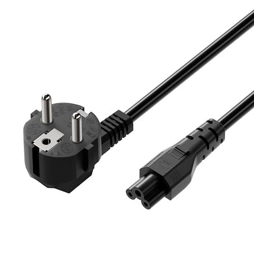 airwak Cavo di Ricarica Rapida Compatibile con Ninebot by Segway Max G2/G30/G2E/G30P/G30D/P65/P100S/G30E, Cavo di Alimentazione di Ricambio a 3 Poli Mickey Mouse, Cavo CA Universale da 1.5m Spina UE