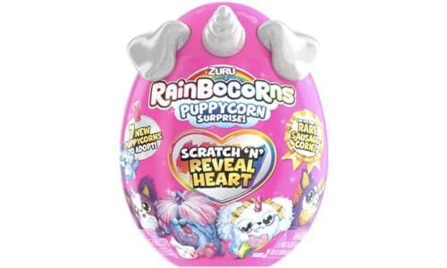 Rainbocorns Cuore Scintillante Serie 4 Puppycorn Surprise, Bulldog, Animale di Peluche da Coccolare, (Bulldog)