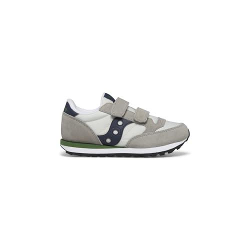 Saucony Originals Jazz Double HL, Scarpe da Ginnastica, Grey/Navy/Green, 43 EU