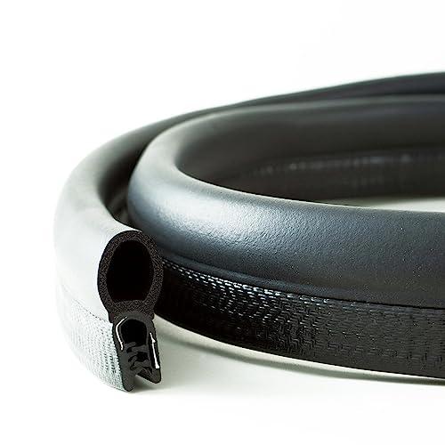 EUTRAS [5 m] KSD2010 - Guarnizione per portiera auto - si tiene senza colla - perfetta guarnizione in gomma per portiere, bagagliaio e portellone posteriore dell'auto - migliore qualità industriale tedesca Made in EU