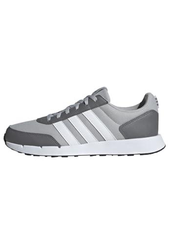 adidas Unisex - Adulto Run 50S Shoes, Grey Two / Cloud White / Grey Four, 45 1/3 EU