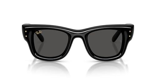 Ray-Ban RB4940 Wayfarer Puffer Blacked Out Collection di A$AP Rocky Occhiali da sole quadrati, 50 mm