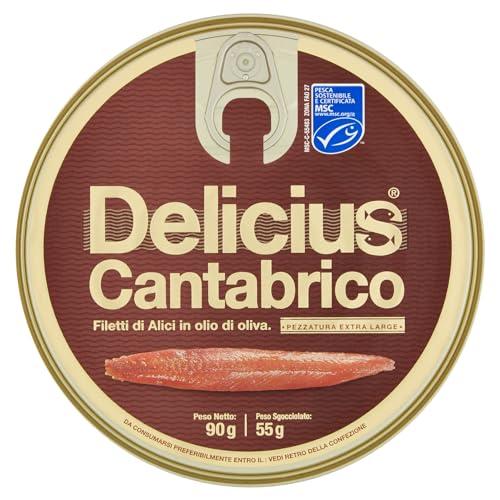 Delicius Cantabrico Filetti di Alici in Olio di Oliva, 90g