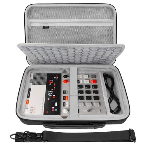 Geekria Custodia rigida da viaggio, drum machine compatibile con Teenage Engineering EP-133 K.O. II, EP-1320 campionatore medievale (grigio scuro)