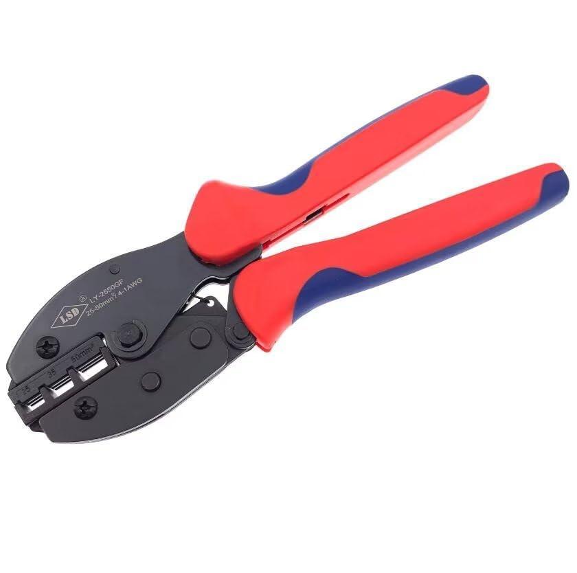 Strumento di crimpatura per puntali a filo 25mm² 35mm² 50mm² crimpatrici per estremità cavo LY-2550GF 4-1AWG