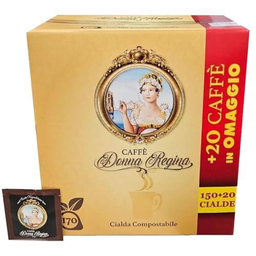Cialde Donna Regina Miscela Forte Napoletano Nera Box da 150 + 20-170 Cialde da 7,2 g.