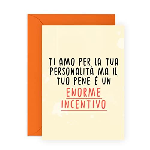 Central 23 Biglietto d'auguri per lui - È UN ENORME INCENTIVO - Divertenti biglietto di auguri per anniversario di matrimonio per marito - biglietto di compleanno uomo fidanzato - San Valentino
