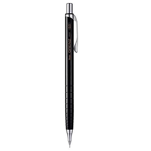Pentel PP500, Orenz, Portamine con innovativa guida per le mine, grado di durezza B, 1 pezzo, in confezione regalo 0,5 millimetri nero