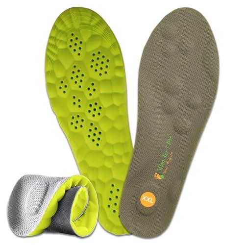 Slim Feet PRO Soletta Nuvola Comfort Ortopedica XXL 43-44 – Ammortizzante & Traspirante | Antiscivolo | Sollievo per Piedi, Ginocchia & Schiena – Uomo & Donna