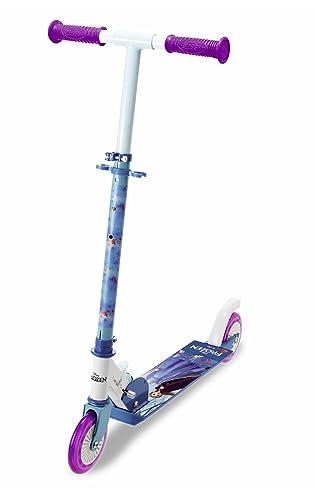 Smoby - Monopattino Disney Frozen con 2 ruote, Manubrio regolabile, pedana antiscivolo, struttura in metallo resistente. Dai 5 anni in su, 7600750367