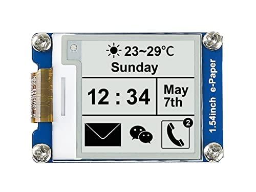 Waveshare 1.54 Inch E-Paper Display Panel Module Kit 200 * 200 Resolution3.3v E-Ink Electronic Screen for Raspberry Pi with SPI Interface Embedded Controller