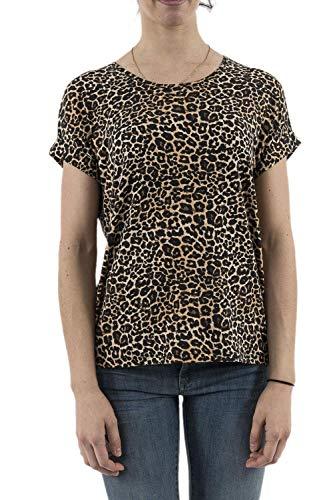 ONLY ONLMOSTER S/S Top Noos Jrs T-Shirt, Multicolore (Black AOP: Leo AOP), M Donna