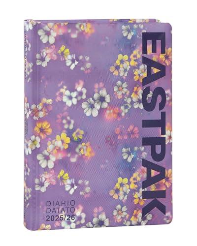 EASTPAK - Diario Scuola 2025-2026, Agenda Medium Giornaliera 13 Mesi, Ideale per Scuola Media e Superiore, con Copertina Imbottita e 352 Pagine Colorate, 12 x 16.5 cm