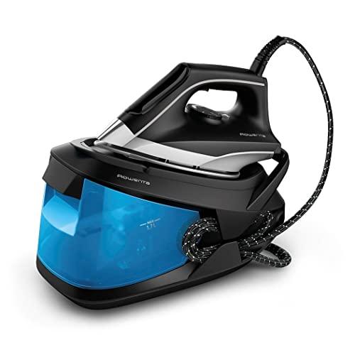 Rowenta Turbosteam Generatore di vapore, Pressione della pompa intensa da 6,5 bar, Getto di vapore da 350 g/min, Serbatoio dell'acqua amovibile da 1,7 litri, Piastra antigraffio, Modalità Eco, VR8320