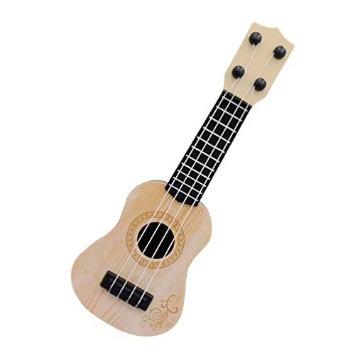 Toyvian Giocattolo Ukulele per Bambini Ukulele in Plastica da 9 8 Pollici Giocattolo per Chitarra per Bambini 4 Corde Strumenti Musicali o Educativo per Lapprendimento