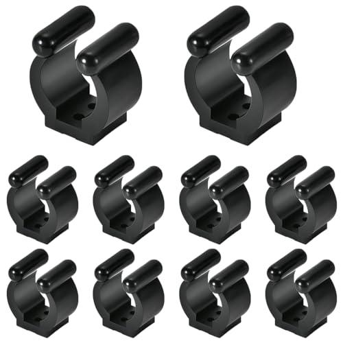 NHQZ 10 PCS Clip per Stecca da Biliardo,per Biliardo a Parete,Clip per Stecca da Biliardo Portastecche da Parete,Porta Canne da Pesca da Muro per Display da Biliardo Rack di Stoccaggio Canna da Pesca