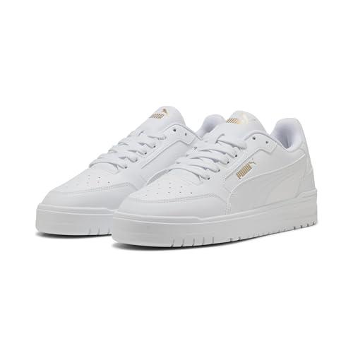 Puma Sneaker Unisex Shuffle Downtown, Puma Bianco Puma Bianco Puma Oro, 42 EU