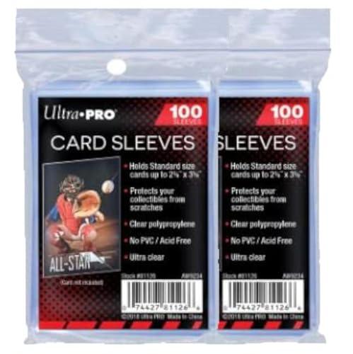 Ultra Pro Penny - Custodie per carte di credito, standard, morbide, 200 pezzi, per carte da collezione come carte Pokemon Magic, dimensioni standard, trasparenti