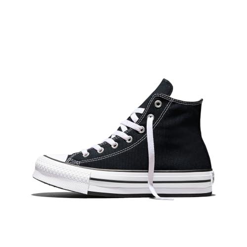 Converse 372859C Chuck Taylor all Star Eva Lift Canvas Platform Uomo, Black/White/Black EU 31