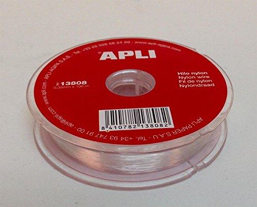 Apli 946040 - Bobina corda nylon 0.35mm 100m 808