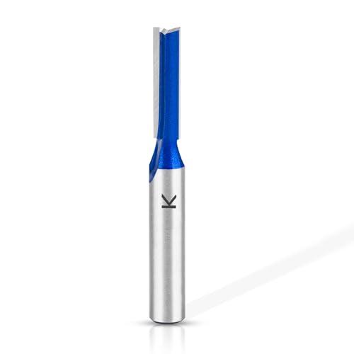 ASNOMY 1Pc Professionale Punta Dritta Fresa 8mm gambo, 6mm punte per fresa a taglio dritto, Set di frese dritte per Legno Fresa nel Carburo Strumento di Lavorazione Del Legno