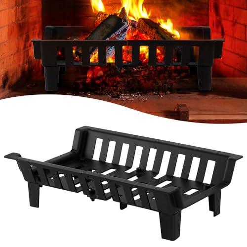 Hebitod Griglia per camino, in legno, per camino, per legna da ardere, per interni ed esterni, 45,5 x 30,5 x 13 cm