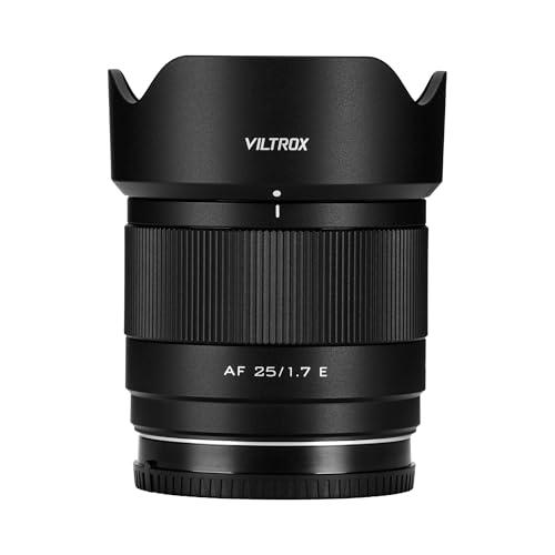 VILTROX 25mm F1.7 E, Obiettivo AF 25mm F1.7 con attacco Sony E, APS-C Compatibile con Sony a7Ⅲ a7RⅢ a7RⅣ A7R A7CII A93 a6000 a6400 a6600 ZV-E10 A6700