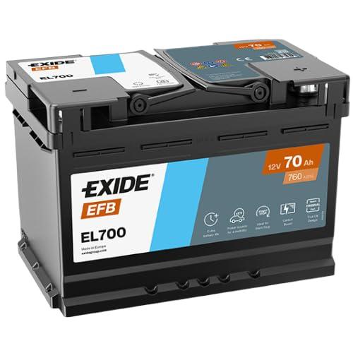 Batteria 2025 Exide EL700 70Ah 760A 12V Start-Stop EFB L3 = ROFIBA 70760