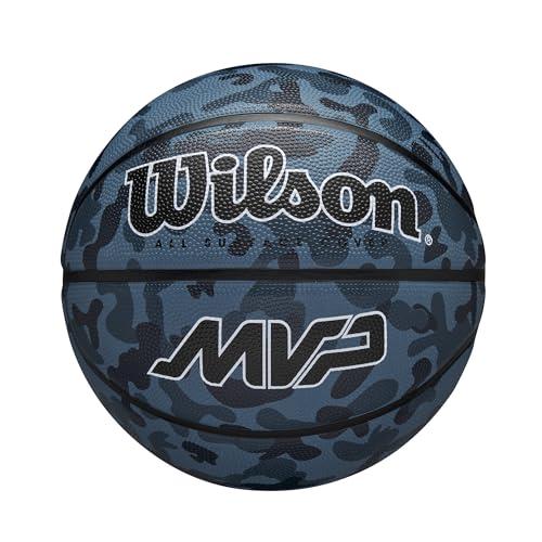 Wilson MVP Camo Basketball Blue 7