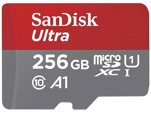 SanDisk Ultra 256 GB microSDXC UHS-I scheda per Chromebook con adattatore SD e velocità di trasferimento fino a 150 MB/s