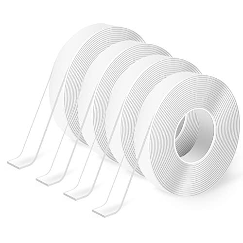 Art3d Nastro biadesivo resistente (300 cm), senza traccia, rimovibile, riutilizzabile, lavabile, nastro multiuso come visto in TV