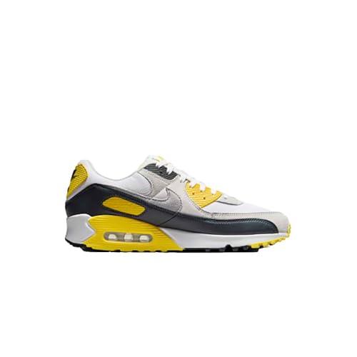 Nike DM0029-111 Air Max 90 Uomo, White/LT Smoke Grey-Lightening EU 40