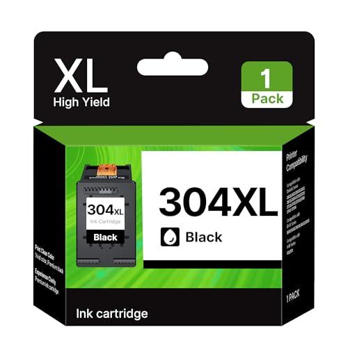 Cartuccia 304 XL Nero Sostituzione per Cartucce HP 304XL Nero per HP DeskJet 3750 3755 3760 3762 3700 3720 3730 2630 2632 2622 2620 Envy 5030 5032 5010 5000 5020 5050 (Nero, 1-Pack)
